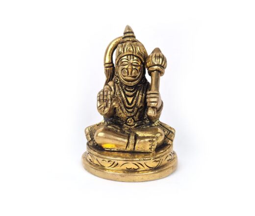20250927_114841 Hanuman Deus Macaco estatueta indiana de metal brass 9cm