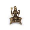 20250927_114920 Estátua do Deus Shiva em lótus com tridente removível em brass 9cm