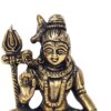 20250927_115021 Estátua do Deus Shiva em lótus com tridente removível em brass 8cm