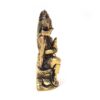 20250927_115028 Estátua do Deus Shiva em lótus com tridente removível em brass 8cm