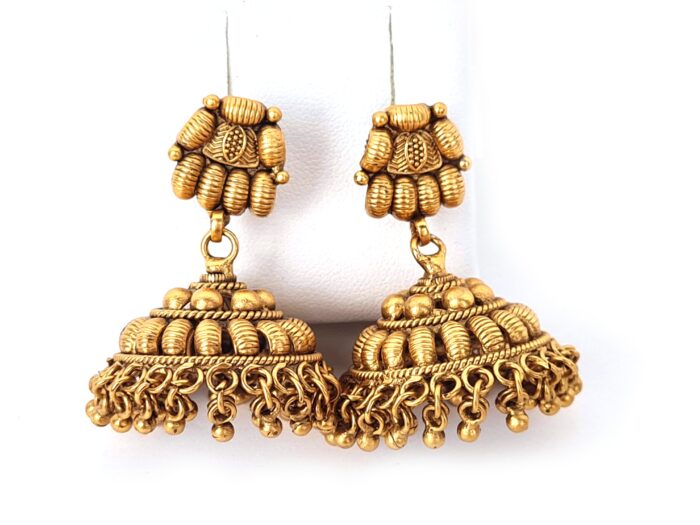 Conjunto completo de semi joia indiana para festas Temple Jewellery