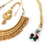 Conjunto completo de semi joia indiana para festas Temple Jewellery