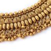 Conjunto completo de semi joia indiana para festas Temple Jewellery