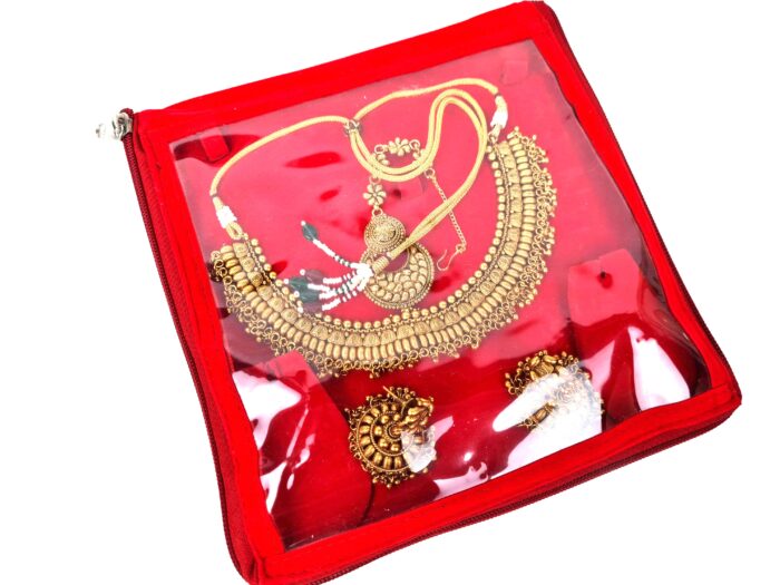 Conjunto completo de semi joia indiana para festas Temple Jewellery