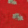 Saree Vermelho Bordado com Fios Dourados e Pedrarias com dupatta inclusa