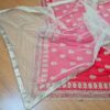 Saree Vermelho Bordado com Fios Dourados e Pedrarias com dupatta inclusa