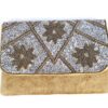 20251013_154120 Bolsa indiana clutch carteira tecido com bordados florais bege e metalizados