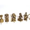Miniaturas de Deidades Hindus em bronze 3x2cm