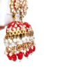 20250927_123443_001 Brinco indiano Meenakari Jhumka esmaltado vermelho com pérolas