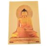 Folha laminada dourada para decorar Buda minimalista
