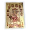 Folha laminada dourada para decorar Deusa Durga (Navadurga) e suas 9 formas
