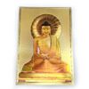Folha laminada dourada para decorar Buda minimalista