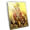 20251227_211450 Ímã de geladeira dourado Krishna e a vaca sagrada