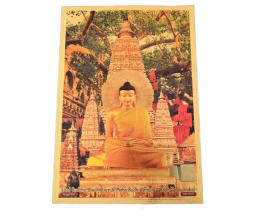 Folha laminada dourada para decorar Buda Templo Mahabodhi Bodhgaya 