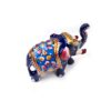 elefante cloison´´e pequeno, em metal esmaltado azul e colorido, para decorar