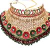 Conjunto Bridal Acessórios completos Indiano Luxo Maharani Gold 7 Peças