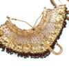 Conjunto Bridal Acessórios completos Indiano Luxo Maharani Gold 7 Peças