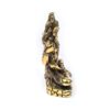 Estátua do Deus Shiva em lótus com tridente removível Fine Art em brass 15m