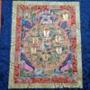 Thangka budista Bhavachakra Roda da Vida com Budas Iluminados