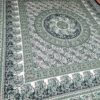 20260202_155351 Colcha indiana ou painel decorativo Mandala Paisley preto bege e verde 2,40m