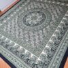 20260202_155417 Colcha indiana ou painel decorativo Mandala Paisley preto bege e verde 2,40m