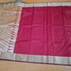 Saree Banarasi Art Silk Azul Turquesa e Marsala Real