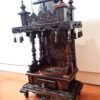 Templo hindu artesanal em madeira Rosewood Ganesh