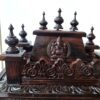 Templo hindu artesanal em madeira Rosewood Ganesh