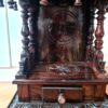 Templo hindu artesanal em madeira Rosewood Ganesh