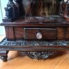Templo hindu artesanal em madeira Rosewood Ganesh