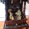 Templo hindu artesanal em madeira Rosewood Ganesh