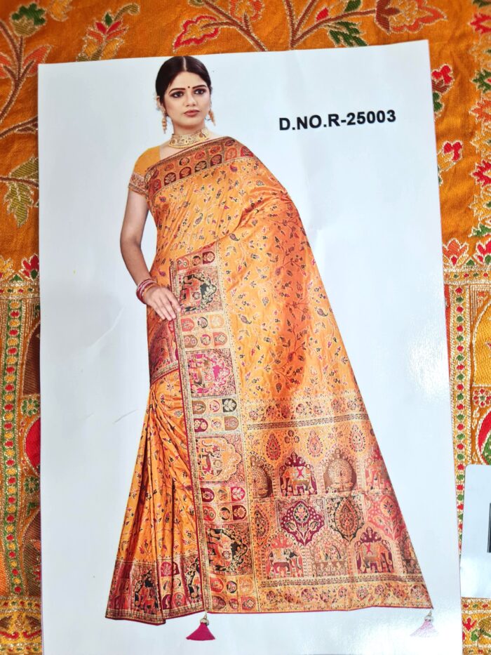 20260203_163940 Saree Banarasi Art Silk de seda Imperial Girassol