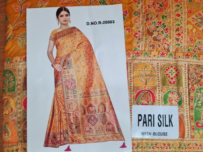 20260203_163949 Saree Banarasi Art Silk de seda Imperial Girassol