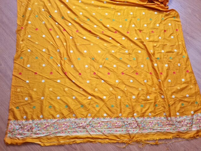 20260203_165355 Saree Banarasi Art Silk de seda Imperial Girassol