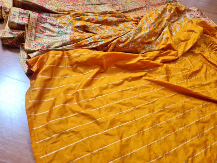 20260203_165425 Saree Banarasi Art Silk de seda Imperial Girassol