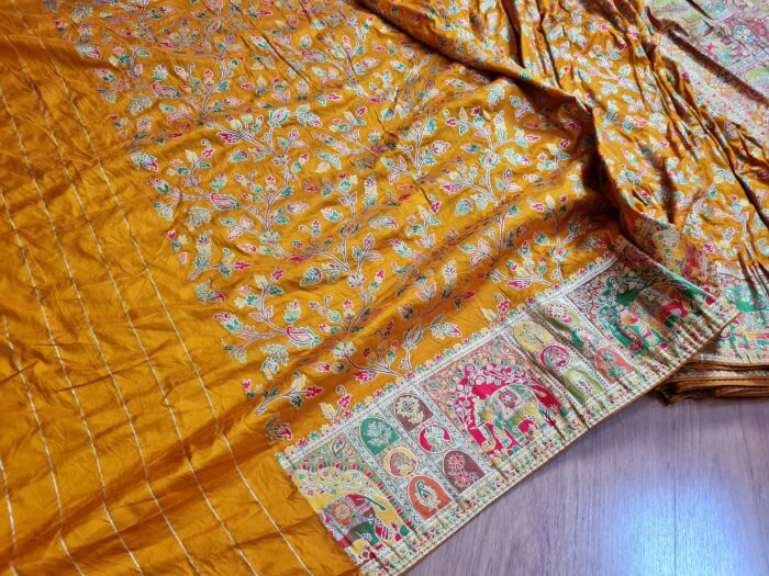 20260203_165443 Saree Banarasi Art Silk de seda Imperial Girassol