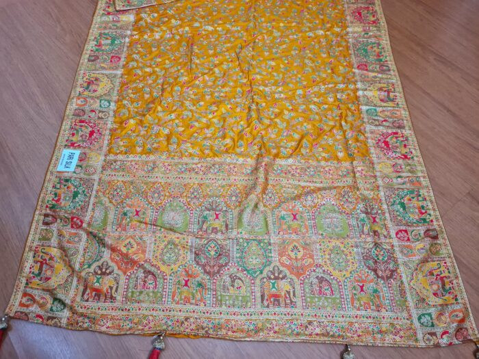 20260203_165524 Saree Banarasi Art Silk de seda Imperial Girassol