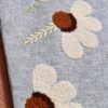 KIT 2 capas de almofadas indianas em viscolinho com bordados ponto russo