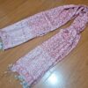 20260225_155515 Echarpe indiana algodão com viscose dupla face floral vermelha e off-white