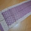 Echarpe indiana algodão com viscose dupla face de arabescos uva claro e creme