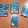 caderno indiano artesanal azul, costurado a mão
