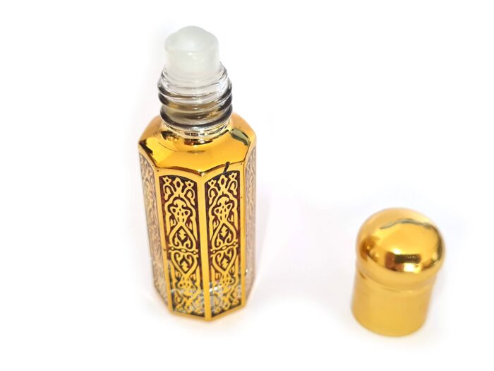 Perfume indiano natural e artesanal da Jain Perfumers Amber 6ml