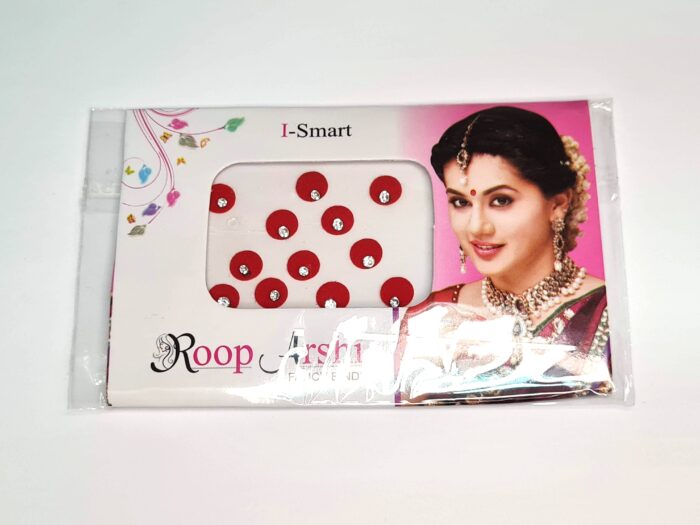 20260114_151754 Bindi indiano Roop Arshi adesivo para colar entre as sombrancelhas vermelho 12