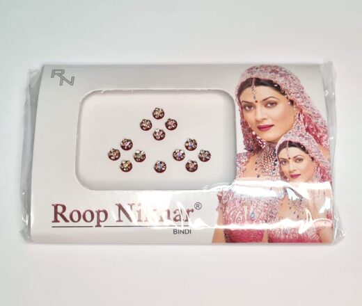 Bindi indiano Roop Nikhar adesivo para colar entre as sombrancelhas vermelho 13