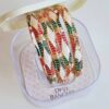 Conjunto Shringar com 4 pulseiras indianas design Meenakari