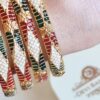 Conjunto Shringar com 4 pulseiras indianas design Meenakari
