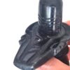 Shiva Lingam objeto de adoração ao Senhor Shiva mármore preto 8cm