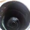 Vaso indiano Cerejeira Laca com Folhas de Ouro e Relevo 3D