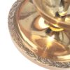 Lamparina indiana Diya de metal dourado design taça com alça