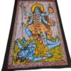colcha de Kali (deusa) solteiro, tamanho grande para cama solteiro ou parede Colcha indiana ou painel de algodão estampa de Kali e Shiva color